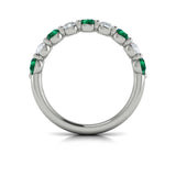 18 KT White Gold Vlora Color Band