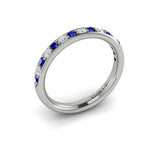 18 KT White Gold Vlora Color Band