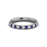 18 KT White Gold Vlora Color Band