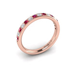 14 KT Rose Gold Vlora Color Band