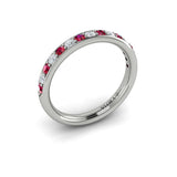 14 KT White Gold Vlora Color Band