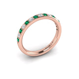 18 KT Rose Gold Vlora Color Band