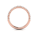 14 KT Rose Gold Vlora Diamond Contour Band