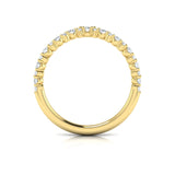 18 KT Yellow Gold Vlora Diamond Contour Band