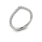 Platinum Vlora Diamond Contour Band