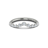 Platinum Vlora Diamond Contour Band