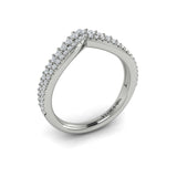 Platinum Vlora Diamond Contour Band