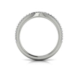 Platinum Vlora Diamond Contour Band