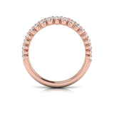18 KT Rose Gold Vlora Diamond Contour Band