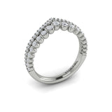 Platinum Vlora Diamond Contour Band
