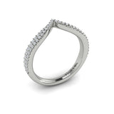 Platinum Vlora Diamond Contour Band