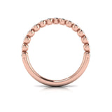 18 KT Rose Gold Vlora Diamond Contour Band