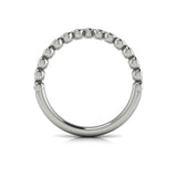 18 KT White Gold Vlora Diamond Contour Band