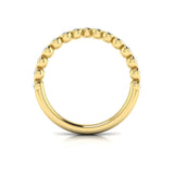 18 KT Yellow Gold Vlora Diamond Contour Band