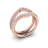 14 KT Rose Gold Vlora Ring Enhancer Band