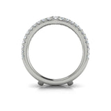 18 KT White Gold Vlora Ring Enhancer Band