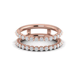 14 KT Rose Gold Vlora Ring Enhancer Band