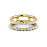 18 KT Yellow Gold Vlora Ring Enhancer Band