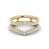 14 KT Yellow Gold Vlora Ring Enhancer Band