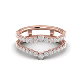 18 KT Rose Gold Vlora Ring Enhancer Band