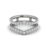 Platinum Vlora Ring Enhancer Band