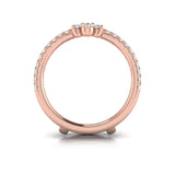 14 KT Rose Gold Vlora Ring Enhancer Band