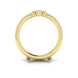 18 KT Yellow Gold Vlora Ring Enhancer Band