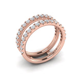 18 KT Rose Gold Vlora Ring Enhancer Band