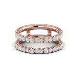 18 KT Rose Gold Vlora Ring Enhancer Band