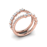 14 KT Rose Gold Vlora Ring Enhancer Band