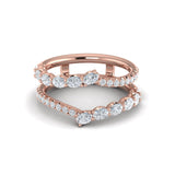 14 KT Rose Gold Vlora Ring Enhancer Band