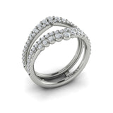 14 KT White Gold Vlora Ring Enhancer Band