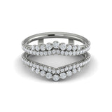14 KT White Gold Vlora Ring Enhancer Band