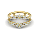 14 KT Yellow Gold Vlora Ring Enhancer Band