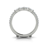 18 KT White Gold Vlora Ring Enhancer Band