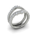 14 KT White Gold Vlora Ring Enhancer Band