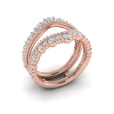 18 KT Rose Gold Vlora Ring Enhancer Band