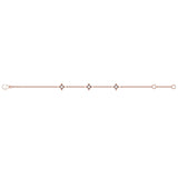 14 KT Rose Gold Diamond Multi Vlora Star Bracelet