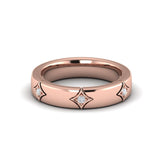 14 KT Rose Gold Diamond Vlora Star Ring