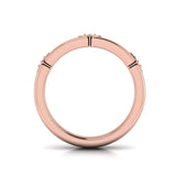 14 KT Rose Gold Diamond Vlora Star Ring