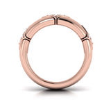 14 KT Rose Gold Diamond Cluster Vlora Star Ring