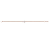 14 KT Rose Gold Diamond Cluster Single Honeycomb Bracelet