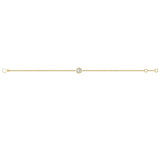 14 KT Yellow Gold Diamond Cluster Single Honeycomb Bracelet