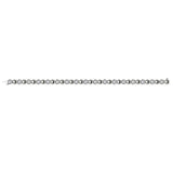 14 KT White Gold Diamond Cluster Honeycomb Bracelet