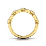 14 KT Yellow Gold Diamond Link Ring