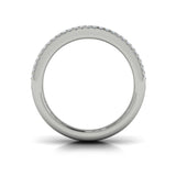 14 KT White Gold Diamond Open Weave Ring