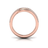 14 KT Rose Gold Diamond Mutil Wrap Ring