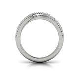 14 KT White Gold Diamond Mutil Wrap Ring