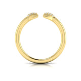 14 KT Yellow Gold Diamond Trinity Ring