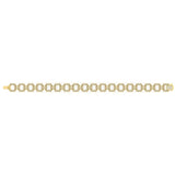 Diamond Open Honeycomb Link Bracelet
